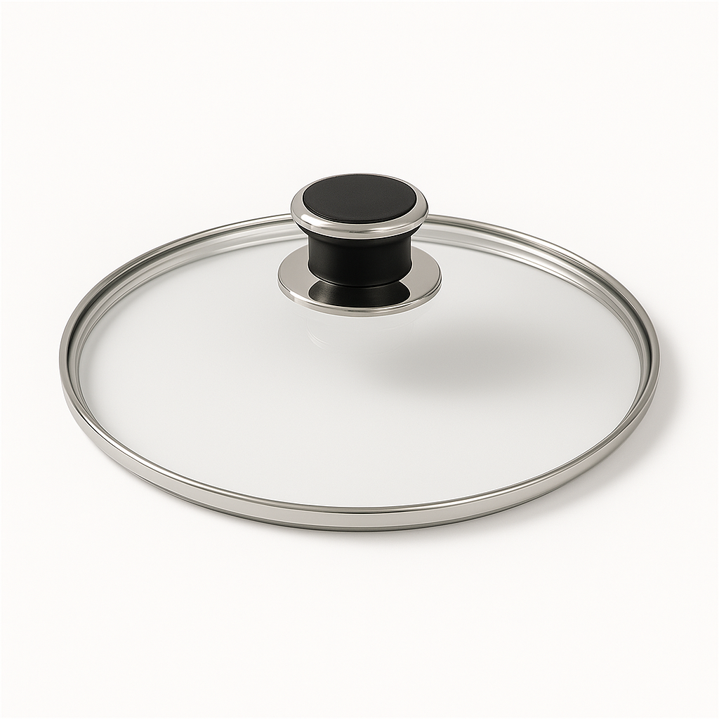 Alu Guss Wok 32cm mit Glasdeckel