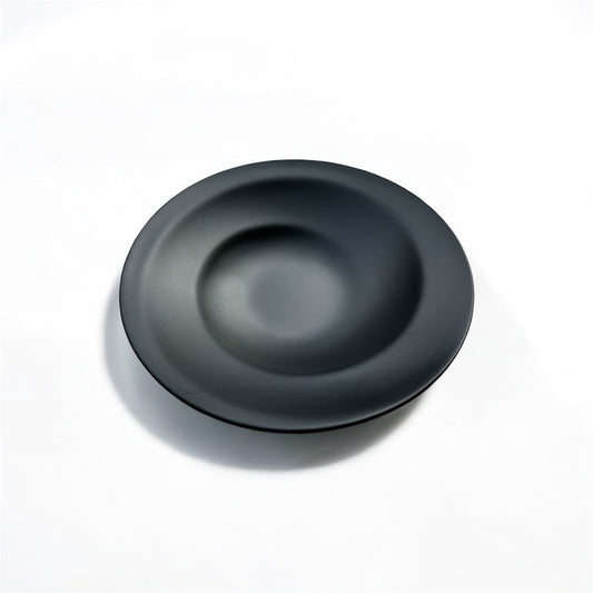 Melamin Pastateller schwarz matt