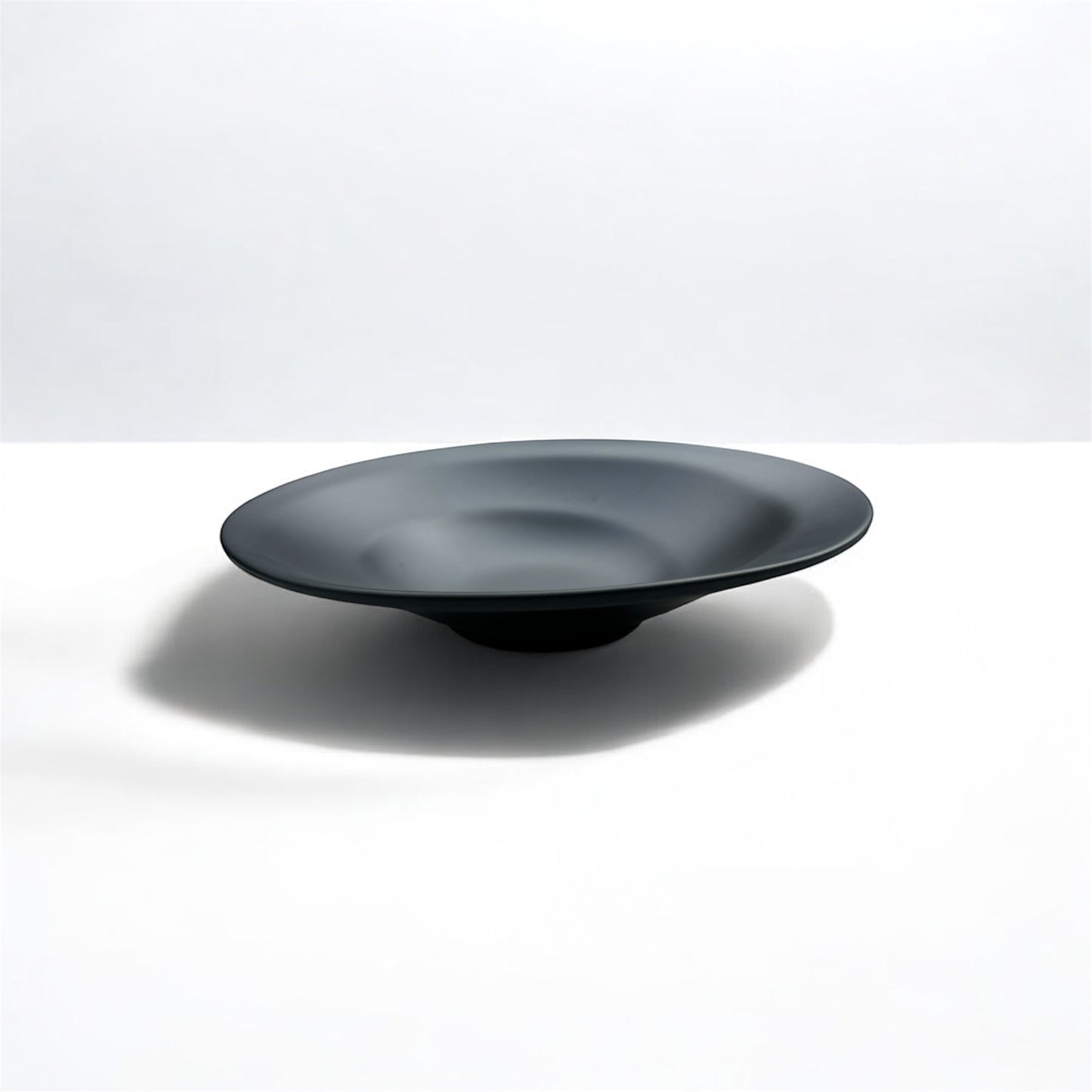 Melamin Pastateller schwarz matt